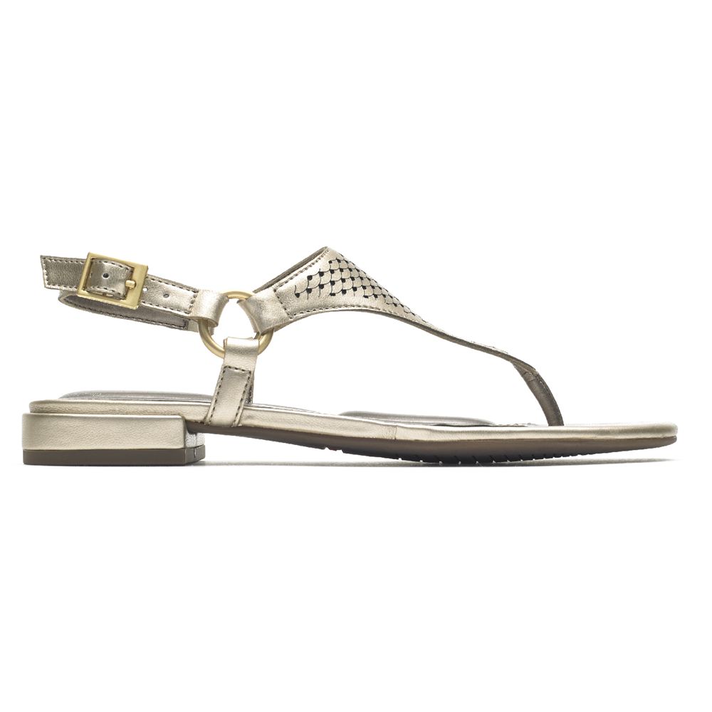 Sandale Rockport Dama Total Motion Zosia Flip flop Aurii - Romania 2071-ZUKDI